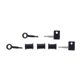 JMP 2 Bremsleitungen HBF-4017-V-MBK Schwarzstahl für Kawasaki VULCAN 650