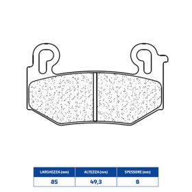 CL BRAKES 1280A3+ Bremsbelagsatz