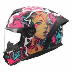 Integralhelm LS2 FF820 RAPID III CYBERG violett cyan