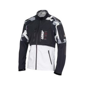 LEATT Moto 4.5 HydraDri Summer jacket Forge black white waterproof