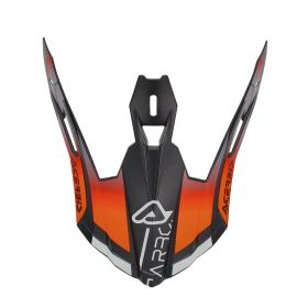 Visière ACERBIS Noir/Orange Fluo pour casque STEEL CARBON 22-06