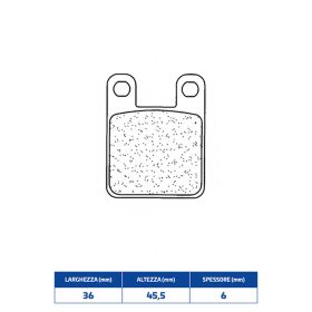Coppia pastiglie freno CL BRAKES 3015SC mescola sinterizzata