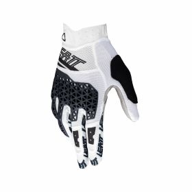 LEATT Lite 4.0 MTB Gloves White Protective NanoGrip Palm and ReaFlex Gel