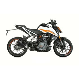 MIVV X-m1 Black Slip-on Exhaust homologated for KTM 390 Duke 2021-2023