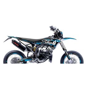 Kit grafiche deco Stage6 blu per Fantic Xm 50 2017-2022
