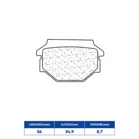 Plaquettes de frein en composé fritté CL BRAKES 3024SC paire