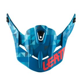 Frontino casco moto LEATT per casco GPX blu/rosso 4.5 taglia M/XXL
