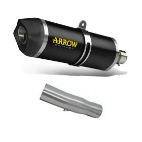 ARROW Race Tech Slip-On Auspuff Dunkel Aluminium und Anschluss für BMW C 650 Sport