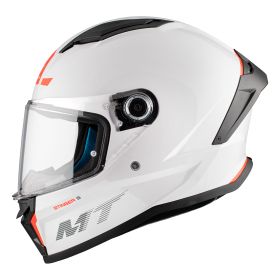 Full Face Helmet MT Helmets Stinger 2 Solid A0 White Gloss