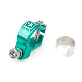 STAGE6 CNC alu turquoise exhaust clamp