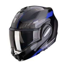 Casco modulare reversibile Scorpion EXO-TECH EVO Socius nero blu