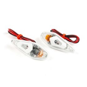 Coppia Frecce Universali Adesive STR8 WING Bianco Trasparente