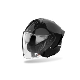 Casque Jet AIROH H 21 Noir Brillant