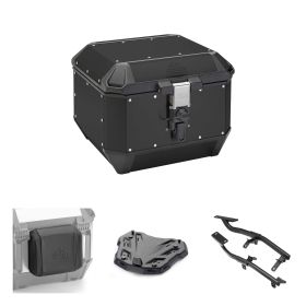 GIVI TREKKER ALASKA black 44L top case kit for HONDA CB HORNET