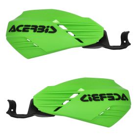 Paramani aperti ACERBIS verdi/neri K-Linear KH per Kawasaki