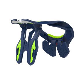 Protezione collo moto LEATT 4.5 blu bianco certificazione CE