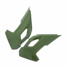 Coppia fianchetti radiatore POLISPORT verde per Husqvarna