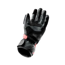 REBELHORN VIPER men's motorcycle gloves in black/grey/fluorescent red