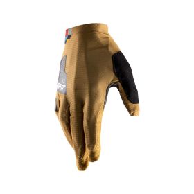 LEATT 3.0 Endurance MTB Gloves Brown MicronGrip Palm Touchscreen