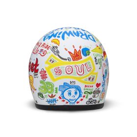 Casco Jet Cafe Racer DMD RETRO Soul Bianco Opaco