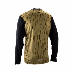 LEATT Trail 3.0 T-shirt à manches longues MTB marron en tissu X-Flow antibactérien