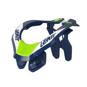 Protezione collo moto LEATT 4.5 blu bianco certificazione CE