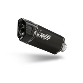Vollständige MIVV genehmigte SR-1 Hochschwarz Titan-Auspuff TRIUMPH STREET TRIPLE 765 R/RS