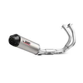 MIVV Komplettauspuff Oval Titan mit Carbon-Endkappe für KAWASAKI Ninja 650 2024-2025