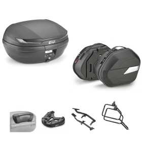 Kit GIVI bauletto ARENA TECH borsa WL900B nero fumè 45/25L per KAWASAKI KLE VERSYS