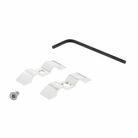 PRO-BOLT Bremsleitungshalter 9mm doppelt Aluminium Silber