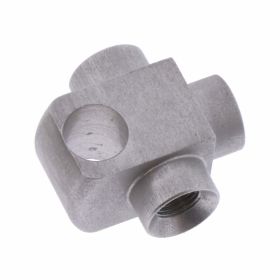 Sdoppiatore tubo freno 3 vie Vario TYP951 argento