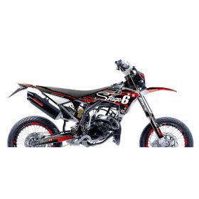 Stage6 Red Deco Graphics Kit for Fantic Xm 50 2017-2022