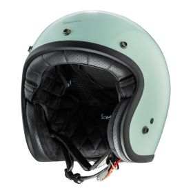 Casco Jet Cafe Racer Piaggio Vespa VERSILIA Verde Amabile