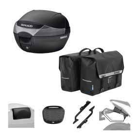 SHAD Kit SH33 Topcase und SW42 Taschen SE für KTM Duke 125/200/390