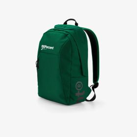 100% Skycap Forest Green Backpack 13 Liters 2 Compartments Sunglasses Laptop Holder