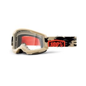 Motocross Goggle 100% Strata 2 Kombat Transparent Lens