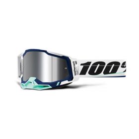 Maschera Motocross 100% Racecraft 2 Arsham Lente Specchio Argento