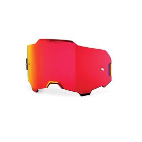 Lentille de remplacement HD Hyper Mirror Rouge pour masque 100% Armega et Armatic