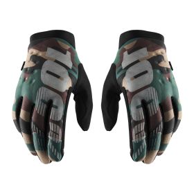 Motocross Gloves 100% BRISKER Black Camo