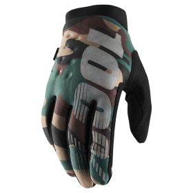 Guanti Motocross 100% BRISKER Camo Nero