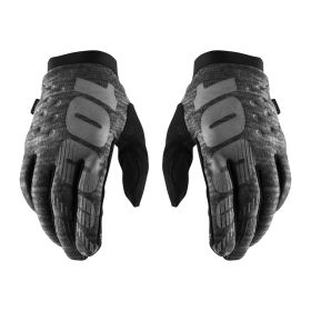 Guanti Motocross 100% BRISKER Grigio Melange