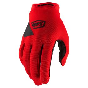 Motocross Gloves 100% RIDECAMP Red Black