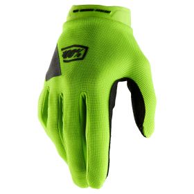 Motocross Gloves 100% RIDECAMP Fluo Yellow Black