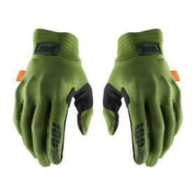 Motocross Gloves 100% COGNITO Military Green Black