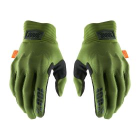 Guanti Motocross 100% COGNITO Verde Militare Nero