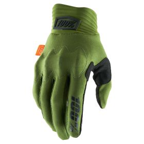 Guanti Motocross 100% COGNITO Verde Militare Nero