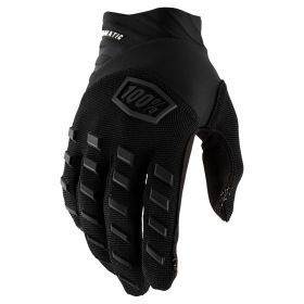 Motocross Gloves 100% AIRMATIC Black Charcoal