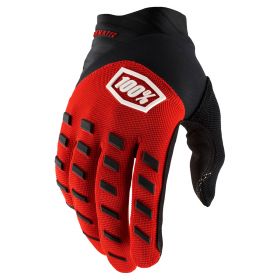 Motocross Gloves 100% AIRMATIC Red Black