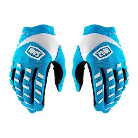 Guanti Motocross 100% AIRMATIC Azzurro Bianco