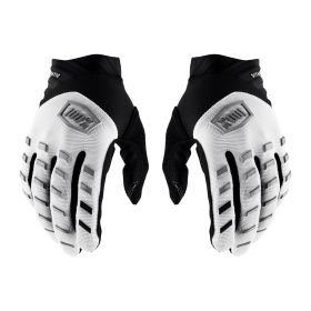 Motocross Gloves 100% AIRMATIC White Black